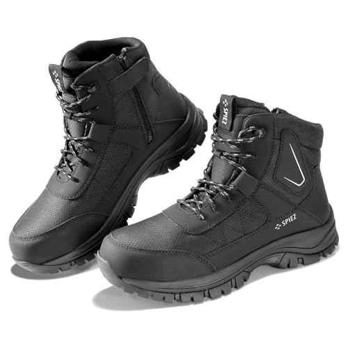 Oferta limitada: SPIEZ S3 Zapatos de Seguridad para Hombre – Botas con Puntera de Acero, Impermeables, Kevlar Anti-Perforación, SRC Antideslizantes y Antiestáticas – Botas de Trabajo Industria & Obra, Negro EU 41 de 45.99 € a 36.09 € (ahorro 22%)