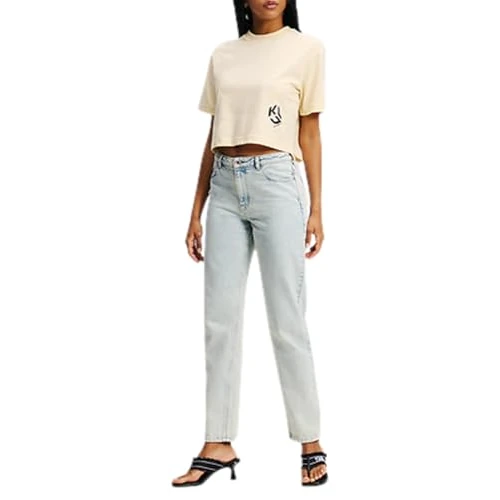 Oferta limitada: KARL LAGERFELD JEANS Mujer Mom Denim Azul claro 2730 de 61.27 € a 20.44 € (ahorro 66.64%)