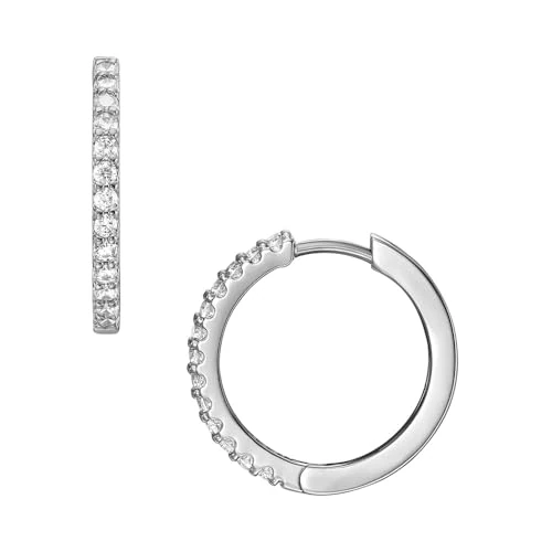 Fossil Women's Ellis Silver Stainless Steel Earring, JF04802040