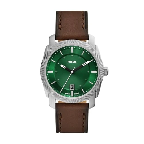 Offerta a tempo: Fossil Machine orologio per uomo, movimento cronografo, con bracciale in acciaio inossiperbile o cinturino in pelle, 42 mm, Verde Freddo - 54% da 149.00 € a 69.09 €