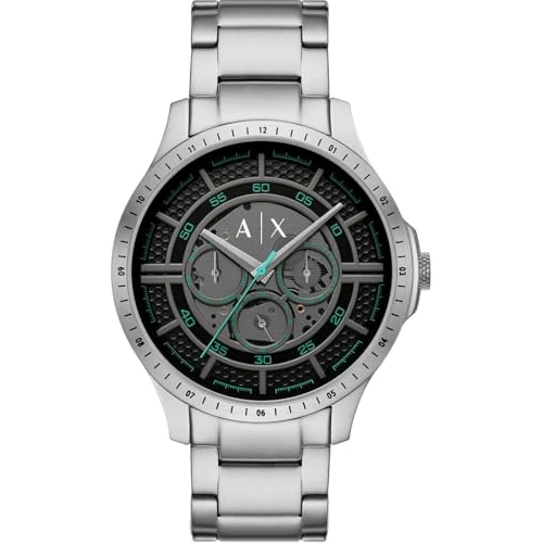 Offre limitée : Armani Exchange Montre pour Hommes, Quartz Mouvement Multifonctionnel et boîtier de 46 mm avec Bracelet en Acier Inoxydable de 163.04 € à 62.70 € (62% de remise)