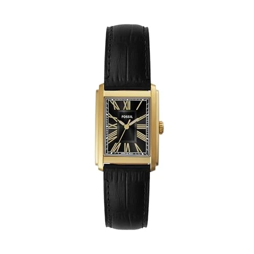 Fossil Carraway Uhr für Herren, Quarz-Dreizeigerwerk mit Leder- oder Edelstahlarmband