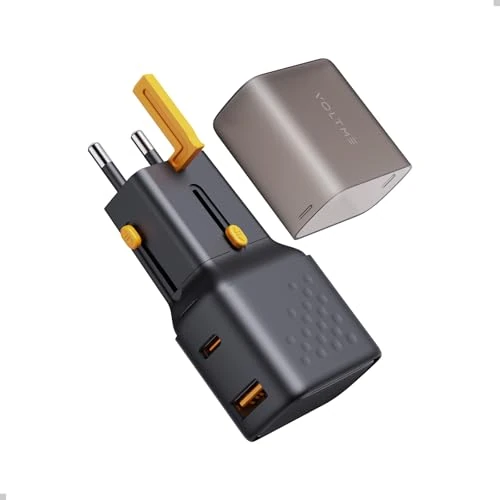 VOLTME Adattatore da Viaggio 35W Spina USB-C Universale, VITO 35W Presa Adattatore Universale da Viaggio, Presa Ricarica rapida QC3.0 & PD tipo C per Viaggi Caricatore Universale da Viaggio