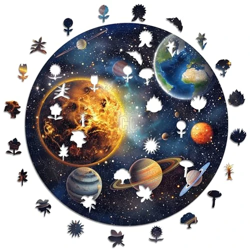 Iconic Puzzles - Fantasy houten puzzel, meerkleurig, S, 200 stuks, 24ARSOLARES