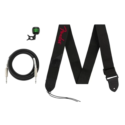 Limited offer: Fender All-in-One Accessories Bundle Pack - Includes Cable, Clip-On Tuner & Strap from 31.99 EUR to 27.51 EUR (save 14%)