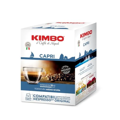 Offerta a tempo: Kimbo Miscela Capri Le Meraviglie del Gusto - 50 Capsule, Compatibili con Macchine Nespresso®* - 0.00% da 15.50 € a 15.50 €