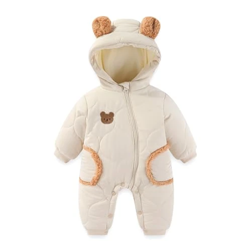 Offerta a tempo: JiAmy Pagliaccetto Neonato Invernale, Cerniera e Bottoni Tuta Da Neve Per Neonati, Neonata Abbigliamento Tutina Neonato Maschio Regali Neonati 12-18 mesi - 25% da 33.99 € a 25.49 €