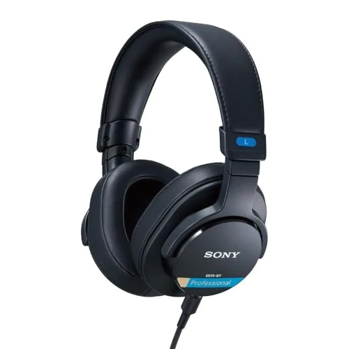 Offerta a tempo: Sony MDR-M1 Studio - Cablate, Riproduzione a banda ultra larga (5 Hz-80 kHz), Ideali per registrazioni e mixaggi in studio, Design leggero(216 g), Include 2 cavi rimovibili di alta qualità, Nero - 16% da 249.00 € a 209.00 €