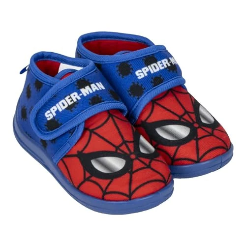 CERDÁ LIFE'S LITTLE MOMENTS | Zapatillas de Casa Media Bota Spiderman – Cómodas y Antideslizantes – Diseño Heroico y Divertido para Fans del Hombre Araña