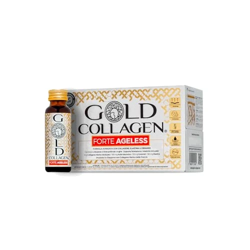 Offerta a tempo: GOLD COLLAGEN Forte Ageless - Collagene Integratore Antirughe Antiossidante Riduce — 24% da 69,60 € a 52,59 €