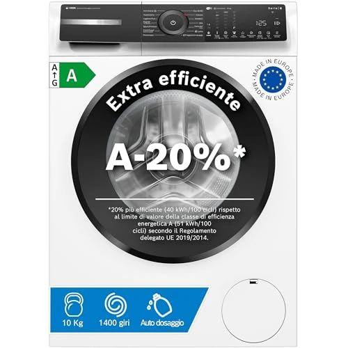 Offerta a tempo: Bosch WGH254A0IT Serie 6 Lavatrice 10kg 1400 giri/min Efficienza A-20% - 19% da 949.00 € a 769.00 €