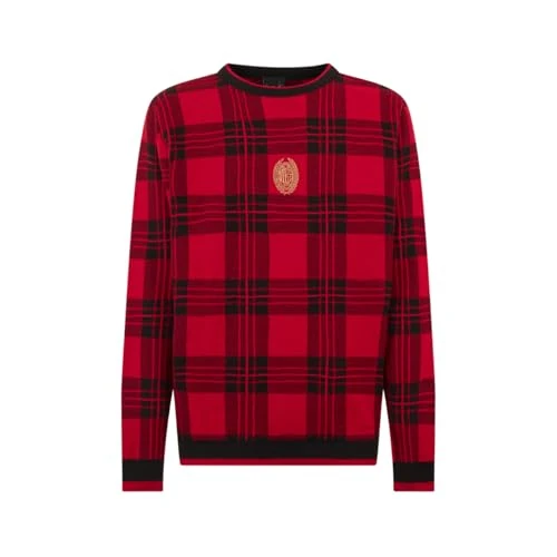 Limitiertes Angebot: A.C. Milan - Karierter Weihnachtspullover 2024, offizielles Produkt, XL von 19.19 EUR auf 18.21 EUR (Spare 5%)