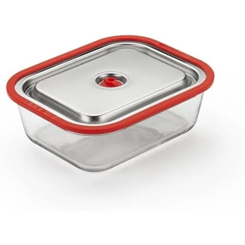 Limited offer: Magic vac, Free Container for Baking, Cooking, Marinating and Storing Food under Vacuum, Made of Borosilicate Glass, Steel and Silicone, Compatible with Vacuum Machines from 59.88 EUR to 39.90 EUR (save 33%)