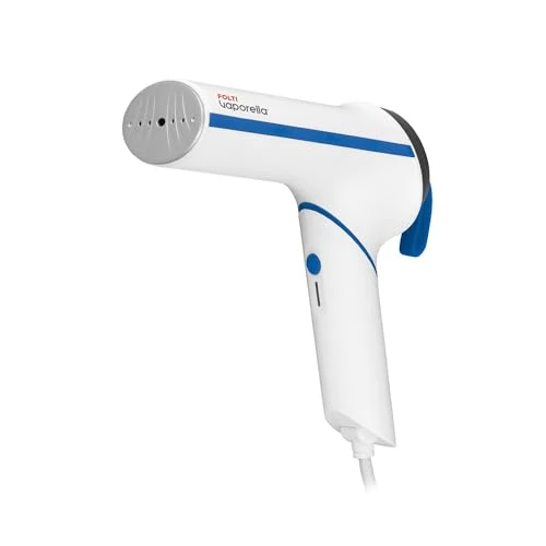 Limited-time offer: POLTI Vaporella Vertical Styler GSM50B Compact Steamer with Folding Handle and Aluminium Sole, Power 800 W, Ready in 30 Seconds, Ref GSM50B - White and Blue from 51.00 GBP to 49.00 GBP (save 4%)