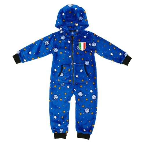 Offerta a tempo: Inter - Tuta Jumpsuit Neonato, Stelle, Scudetto. Regalo Perfetto per piccoli Tifosi. Ottima idea regalo per tenere al caldo il tuo Piccolo/a Interista con Stile. Prodotto Ufficiale - 37% da 29.99 € a 18.94 €