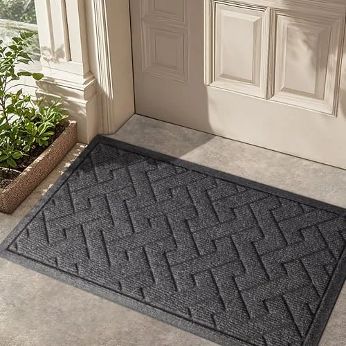 Oferta ograniczona: LEKEEPGO Wycieraczka, 60 x 90 cm, chłonna wewnętrzna mata na drzwi wejściowe na zewnątrz, odporne na błoto i zabrudzenia maty zewnętrzne, antypoślizgowa tylna strona niskoprofilowa mata podłogowa z 43.99 EUR na 37.39 EUR (znizka 15%)