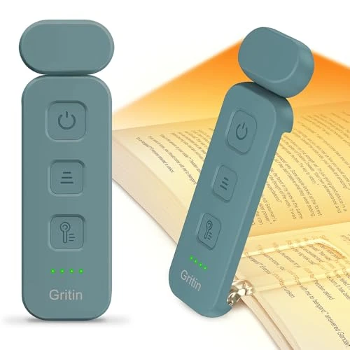 Offerta a tempo: Gritin Luce per Lettura Libri a Letto, 7 LED Luce Lampada da Lettura per Libro Ricaricabile Clip, 3 Temperatura Colorei, 5 Luminosità & Regolabili in Continuo per Gli Amanti dei Libri - 5% da 11.99 € a 11.39 €