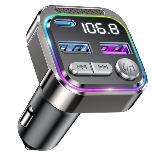 Offerta a tempo: GizmoVine FM Trasmettitore Bluetooth Auto, Dispositivo Bluetooth per Auto - 5% da 11.99 € a 11.39 €