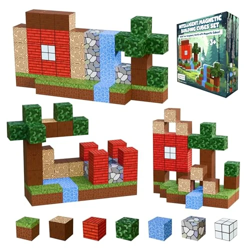 Offerta a tempo: Desire Deluxe Cubi Magnetici per Bambini – Blocchi di Costruzione 3D STEM, Giocattoli Magnetici Montessori per Bambini Piccoli, Giochi Educativi Prescolari, Set di Costruzioni e Bambine 3+ - 33% da 22.50 € a 14.99 €