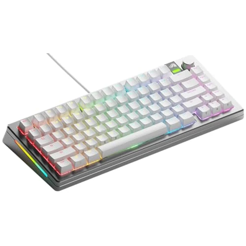 Offerta a tempo: Glorious Gaming GMMK 3 PRO: tastiera meccanica personalizzabile, TKL 75%, guarnizioni e scocca alluminio modulari, switch hot swap MX, schiuma smorzante, tasti personalizzati, QWERTY USA - Argento - 47% da 279.99 € a 149.14 €