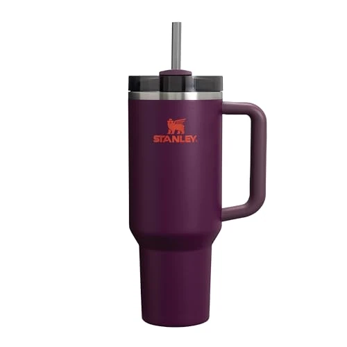 Limited offer: STANLEY 1913 Quencher H2.0 Flowstate Tumbler 1.2L - Cold for 11 Hours - Iced for 48 Hours - Metal Water Bottle with Straw, Handle and Lid - Dishwasher Safe - Travel Mug for Cold Drinks - Plum from 44.94 EUR to 40.00 EUR (save 11%)