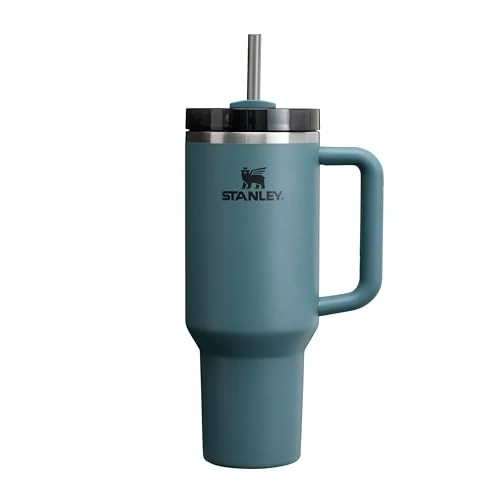 STANLEY Quencher H2.0 FlowState Tumbler 1.2L - Termo Conserva el Frío 11 Horas - Helada Durante 48 Horas - Botella Agua Acero Inoxidable - Taza Termica - Vaso Termico Sin BPA - Blue Spruce
