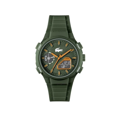 Oferta ograniczona: Lacoste Analogowo-cyfrowy wielofunkcyjny zegarek kwarcowy kolekcja LC33 z silikonową bransoletką - dostępny dla niego i dla niej z 342.61 EUR na 342.61 EUR (znizka 0%)