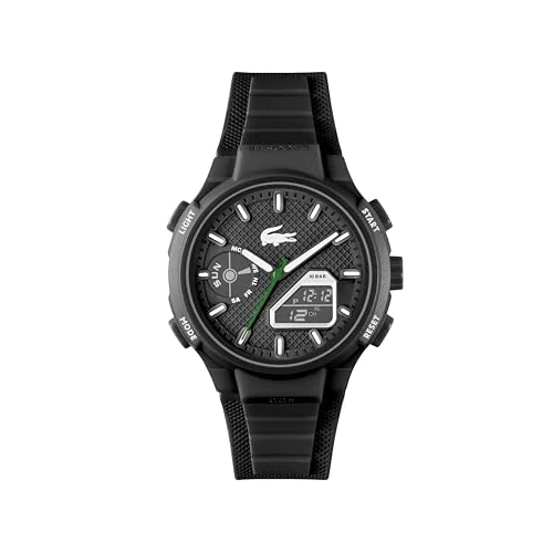 Limitiertes Angebot: Lacoste Analoge-Digitale Multifunktions-Quarzuhr für Herren Kollektion LC33 mit Schwarzes Silikonarmband - 2011365 von 99.00 EUR auf 89.10 EUR (Spare 10%)