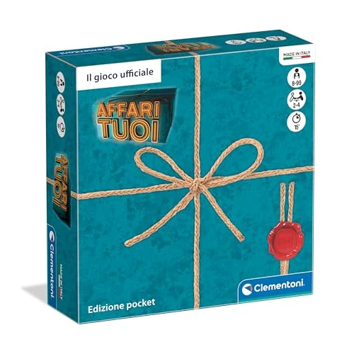 Offerta a tempo: Clementoni Giochi da Tavolo - Affari Tuoi RAI Pocket - Gioco di Società Adulti e Bambini 8 Anni, Strategia, Divertimento in Famiglia, Ispirato al Programma TV, 2-4 Giocatori, Made in Italy, 16660 - 12% da 15.90 € a 13.95 €
