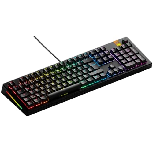 GLORIOUS Gaming GMMK 3 HE: Clavier réactif, Effet Hall, taux de Polling 8K, switches MX et magnétiques (Hot Swap), Clavier 100%, Joints modulaires, Capuchons doubleshot PBT, Allemande QWERTZ - Noir