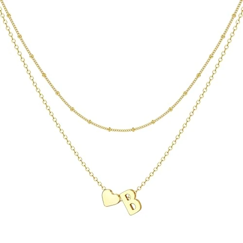 Zeitlich begrenztes Angebot: Buchstabe B Kette mit Buchstaben Personalisiert Namenskette 16K Vergoldet von 7.56 € auf 7.56 € (0.00% Rabatt)