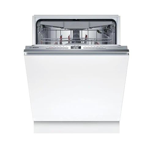 Bosch SMV4ECX31E Serie 4, Einbau-Geschirrspüler komplett versenkbar, Home Connect, Extra Clean Zone: Intensive Reinigung bei hartnäckigen Verschmutzungen, Remote-Diagnose, TimeLight, 60 cm