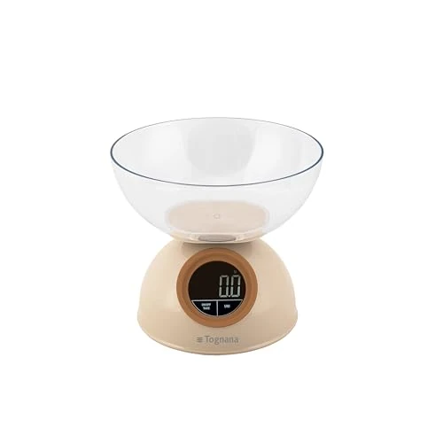 Offerta a tempo: Tognana Iridea, Bilancia da Cucina Digitale 5 kg plastica, Champagne - 15% da 20.70 € a 17.60 €