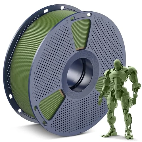 Tijdelijke aanbieding: SUNLU 3D Printer Filament, netjes gewikkeld PLA filament 1,75mm, maatnauwkeurigheid +/- 0,02mm, geschikt voor de meeste FDM 3D Printers, 1 kg spoel, transparant 3D print filament. (PLA Olijfgroen) van 19.99 EUR naar 19.99 EUR (korting 0%)