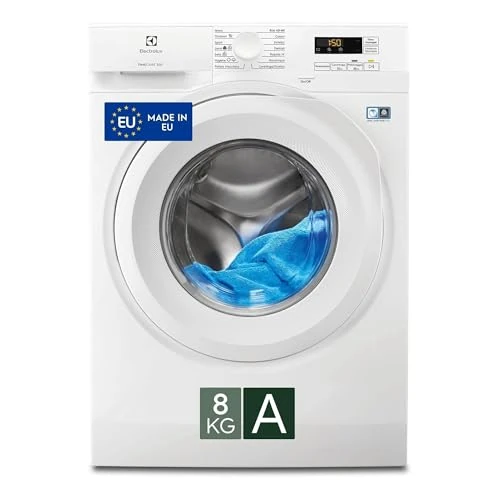 Offerta a tempo: Electrolux Lavatrice a Carica Frontale EW5F8W, 8kg Serie 500 TimeCare, 1151 Giri/min, AutoSense e Partenza Ritardata da Remoto, Programma Hygiene, Cesto GentleCare, 847x596x547mm, Bianco, Classe A - 6% da 329.00 € a 309.99 €