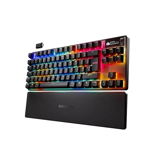 Offerta a tempo: SteelSeries Apex Pro TKL Wireless Gen 3 Tastiera Wireless Gaming - HyperMagnetic OmniPoint 3.0 switch - Attuazione regolabile - Innesco rapido - Tocco rapido/SOCD - OLED - RGB - USB-C - UK QWERTY - 0.00% da 299.99 € a 299.99 €