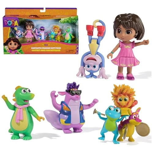 Oferta limitada: DORA LA EXPLORADORA - Pack Amigos Fantásticos de Dora, 7 Figuras: Dora, Botas, Tico, Isa y el Trío Fiesta - 6073738 - Juguetes Niña 3 años + - Regalo Niña 3 años + - Juegos Infantiles de 24.99 EUR a 20.99 EUR (ahorro 16%)