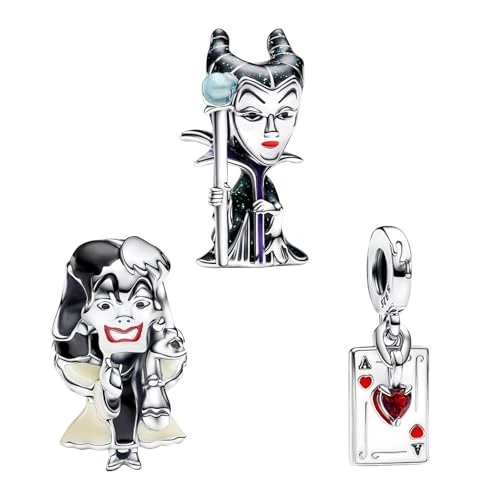 Offerta a tempo: H.ZHENYUE Ciondolo in Argento Sterling 925 Villains Hearts Charm Bead con Zirconia Cubica,Compatibile con Bracciale e Collane Europei,per la festa della mamma,compleanno,regalo di Natale 3pcs / Set - 19% da 30.99 € a 25.02 €