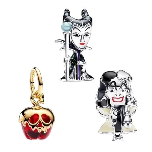 Offre limitee: H.ZHENYUE Abalorio Charm 925 Perles En Argent Sterling Villains Apple Zircone,Breloque Compatible Européen Bracelets Collier,fête mères Anniversaire Cadeau Bijoux Noël Filles 3-pièces/paquet de 30.99 EUR a 26.34 EUR (economie 15%)