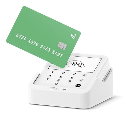 SumUp Solo Lite Bundle – Portable Card Reader and Dock | Contactless, Chip & Mobile Payments | Compatible with iOS & Android | Perfect for Small Business, Retail, Market, Salons etc