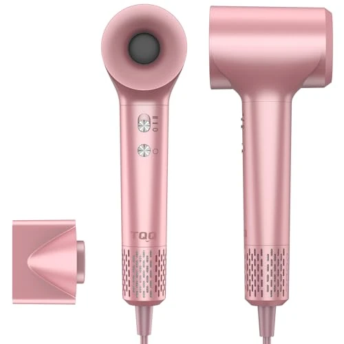 TQQ Hair Dryer, 200 Million Negative Ion Hair Dryer, 110,000 rpm, Brushless Motor, Quick Drying Hair Dryer, 57 dB Low Noise Hair Dryer for Home, Travel