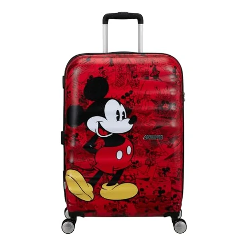 Offerta a tempo: American Tourister Wavebreaker Disney FL - Spinner M, valigia, 67 cm, 64 L, multicolore (rosso Mickey Comics) - 25% da 149.90 € a 112.45 €