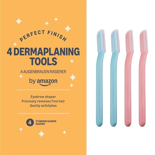 Offerta a tempo: By Amazon Dermaplane - Rasoio per sopracciglia (confezione da 4) - 14% da 4.47 € a 3.83 €