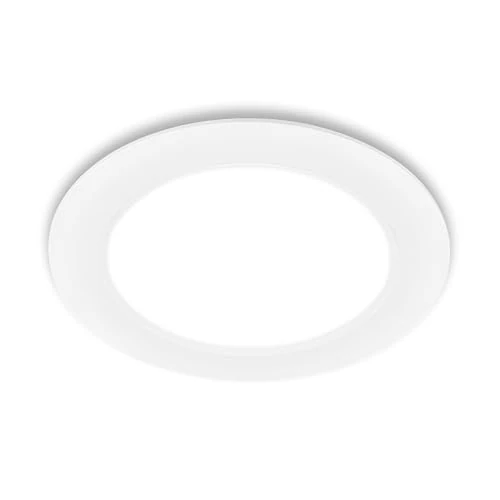 BRILONER - 1x LED Spot à encastrer 230V plat, lumière blanc neutre, 12W, 1200lm, LED Spot, spots de plafond, LED Spots 230V, lampes à encastrer, spot de plafond, 68mm, 170x30mm (DxH), blanc