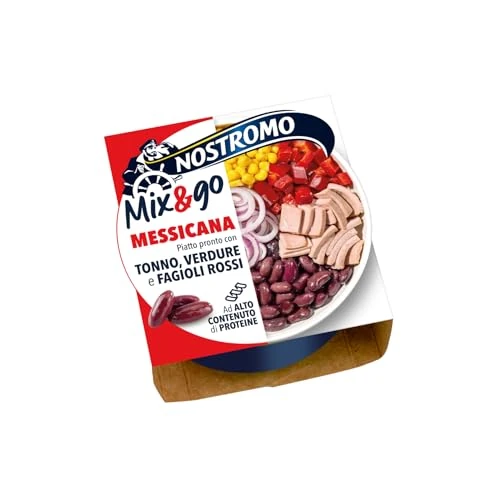 Offerta a tempo: Nostromo Mix&Go Messicana - Piatto Pronto con Tonno, Verdure e Fagioli Rossi — 29% da 3,49 € a 2,49 €