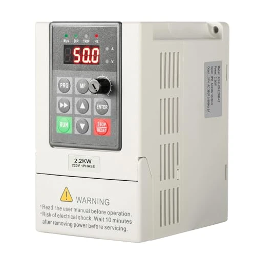Offerta a tempo: inverter per motori 230 380 Ingresso monofase 220V Uscita trifase 380V 2,2KW Inverter di frequenza CNC Inverter di frequenza Modello di fabbrica JLS-E-2S-2,2GB-4T (con cavo di estensione 2m) - 0.00% da 120.99 € a 120.99 €