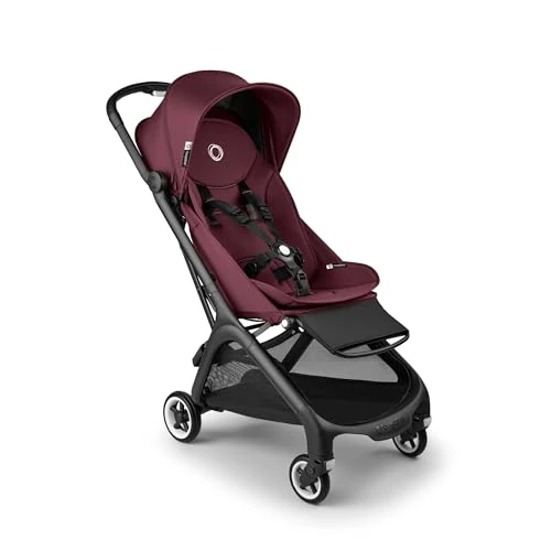 Begrenztes Angebot: Bugaboo Butterfly ultrakompakter Reise-Kinderwagen, klein & leicht, einhändig faltbar und einfach zu lenken, ergonomischer City-Kinderwagen für Babys ab 6 Monaten, mit viel Stauraum, Dark Cherry von 459.00 EUR auf 344.25 EUR (Rabatt 25%)