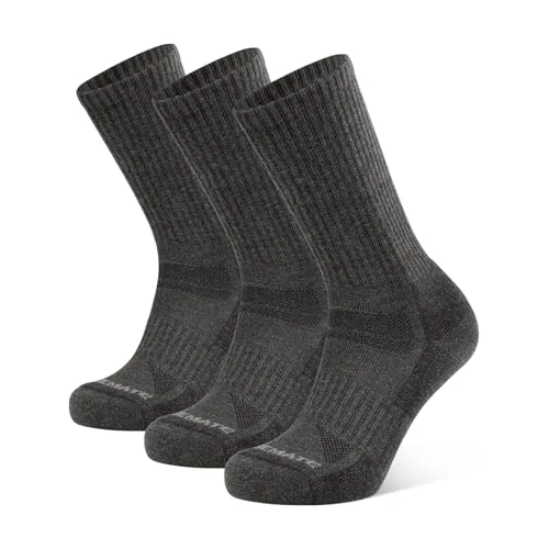 Offerta a tempo: CLOSEMATE Calzini Uomo In Lana Merino Invernali Termici A Mezza Gamba Con Cuscinetto Antivesciche Traspiranti Per Escursionismo Sport Set 3 Paia - 35% da 26.99 € a 17.43 €