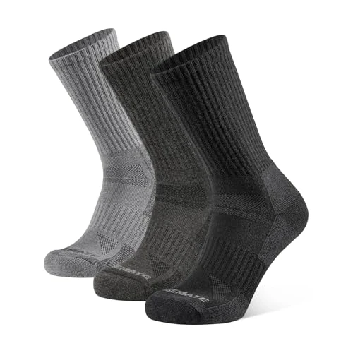 Limited offer: CLOSEMATE Mens Cushioned Walking Hiking Socks for Men Sports Anti Blister Sweat Wicking Boot Outdoor Work Running Merino Wool 3 Pairs from 20.83 EUR to 17.29 EUR (save 17%)