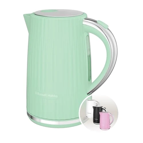Offerta a tempo: Russell Hobbs Bollitore Elettrico Eden Pistacchio (Capacità 1,7L,apertura a pressione, beccuccio Perfect Pour, filtro lavabile rimovibile, interruttore illuminato, dettagli cromati,2400W) 27364-70 - 28% da 36.00 € a 25.90 €